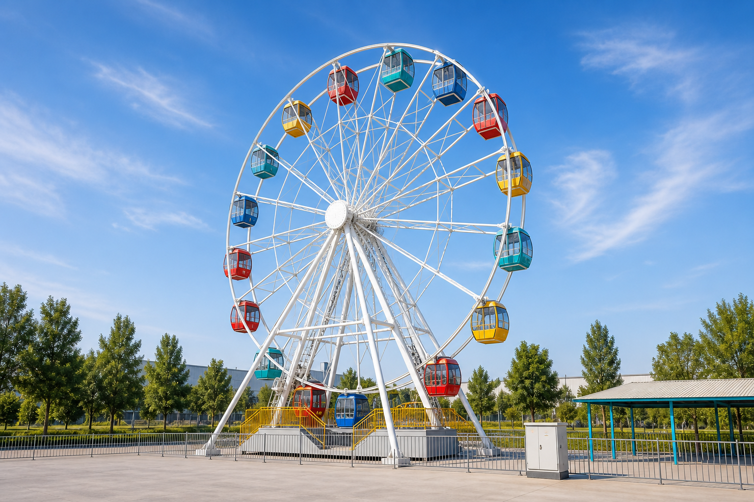 Medium ferris wheel amusement ride