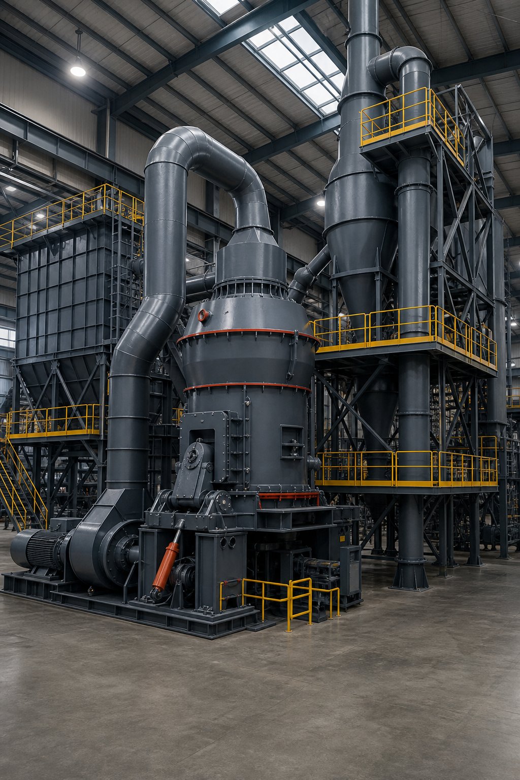 Industrial mineral grinding plant reference category