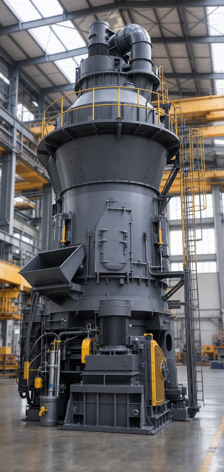 Vertical roller mill for mineral powder